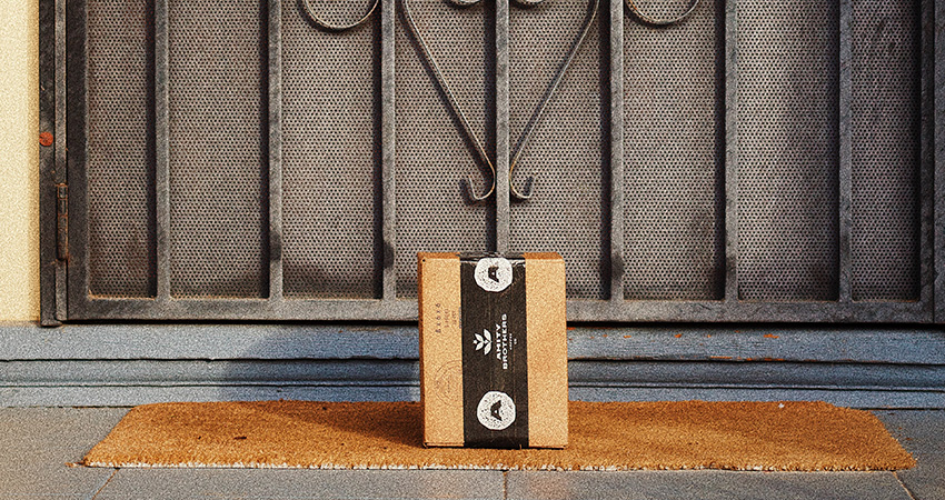 1-2-day delivery box on porch feature