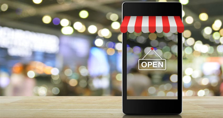 m-commerce phone storefront feature