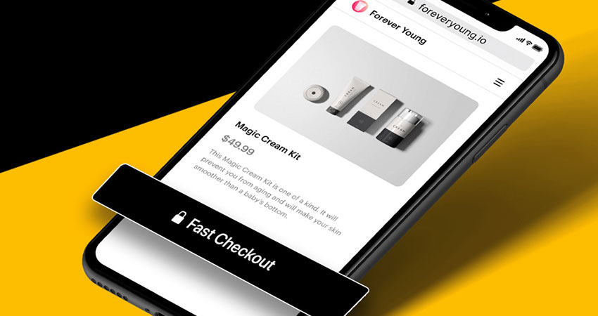 one-click checkout Fast feature