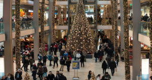 holiday retail sales mall