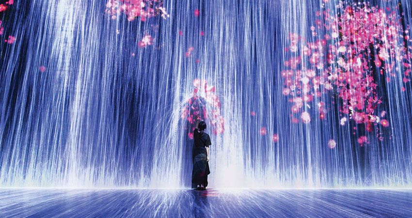 metaverse umbrella waterfall feature