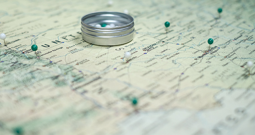 ecommerce network design map pins feature