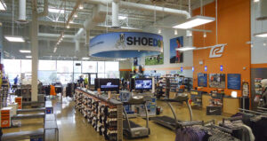 road runner sports store interior feature