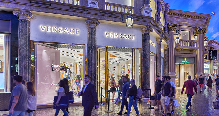 Simon Property Group Versace and Rolex at Forum Shops, Las Vegas feature