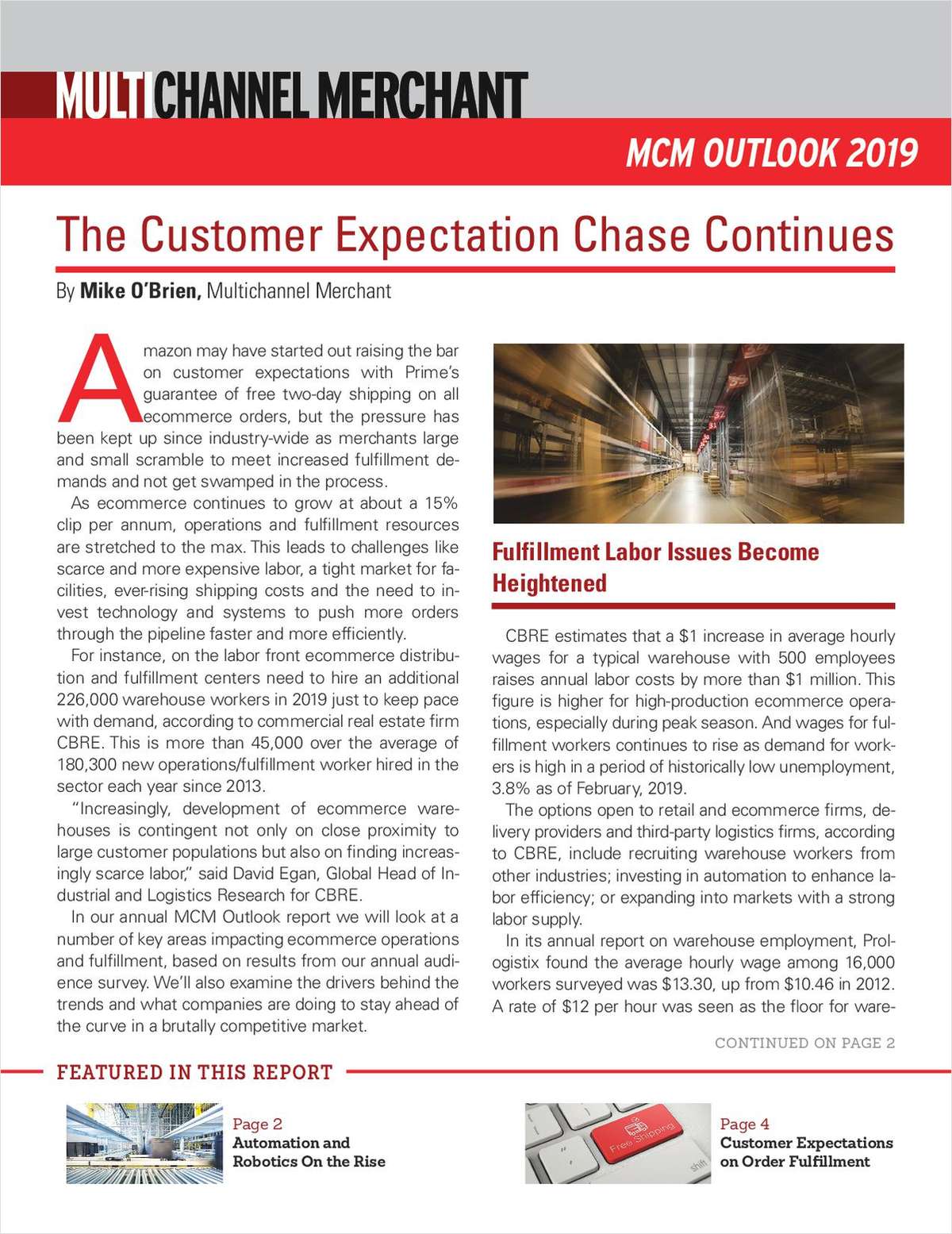 MCM Outlook 2019: Getting Creative in Operations to Meet Demands