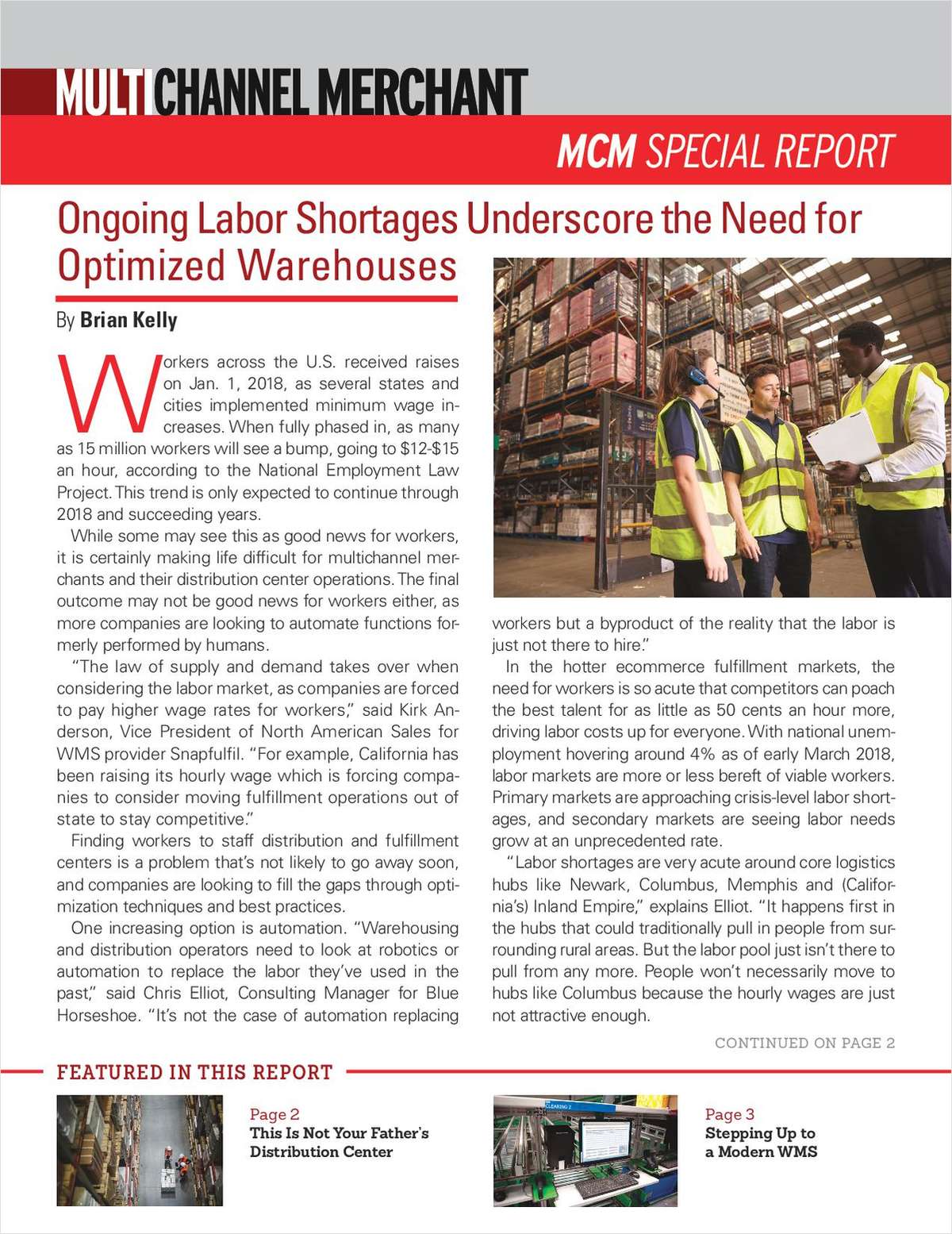 Ongoing Labor Shortage Underscores Need for Optimized Warehouses