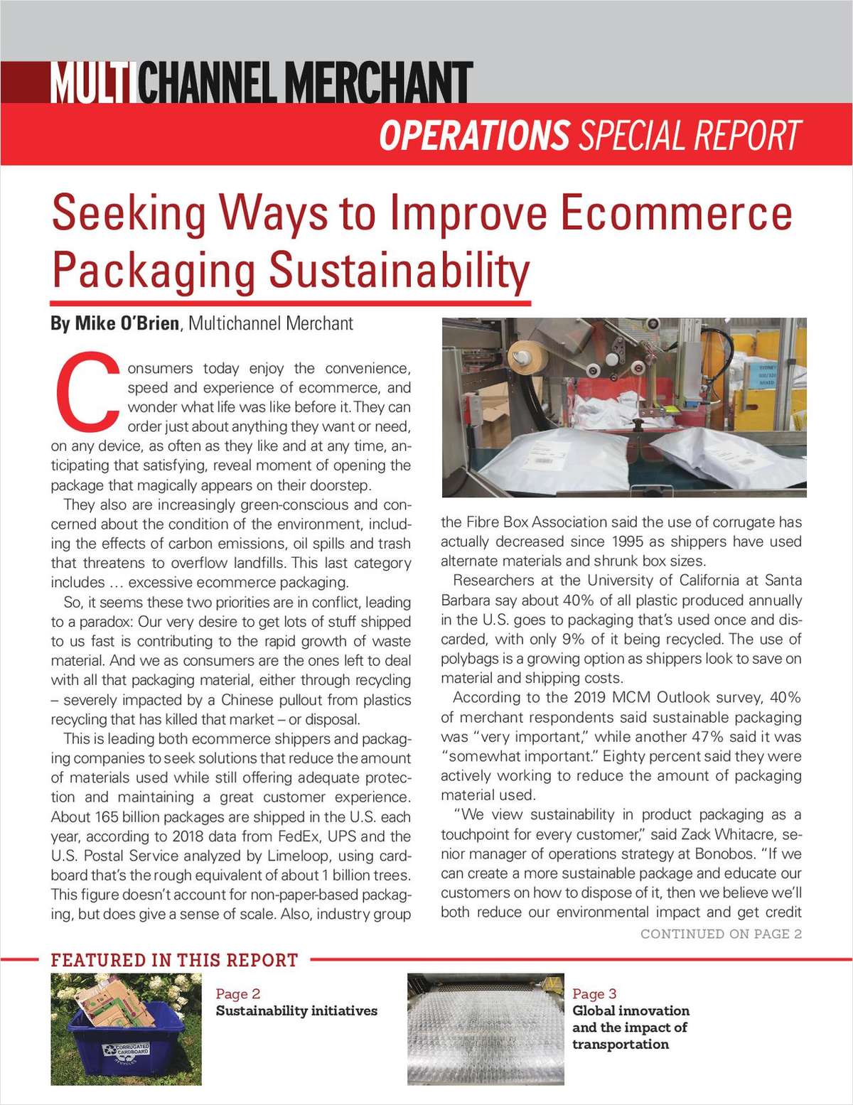 Ecommerce Packaging and the Sustainability Imperative